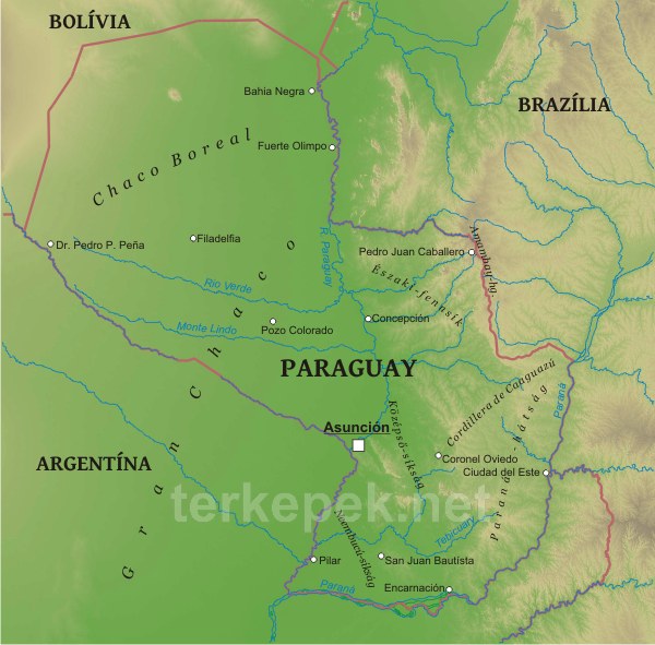 Paraguay térkép